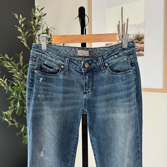 Paige Jimmy Jimmy Skinny Boyfriend Jean - Lightly Distressed Boho Relaxed - Picture 3 of 10